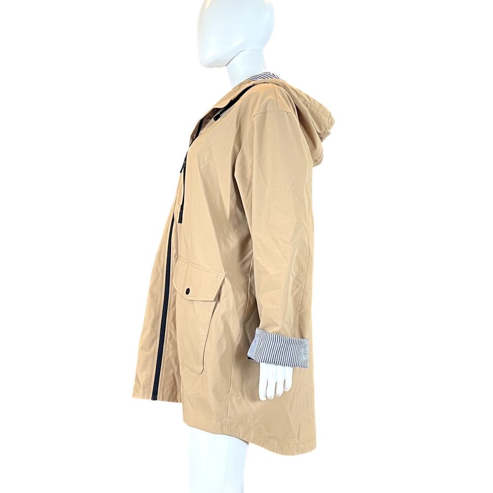Weatherproof Tan Hooded Rain Jacket – Size 1X - Picture 4 of 8